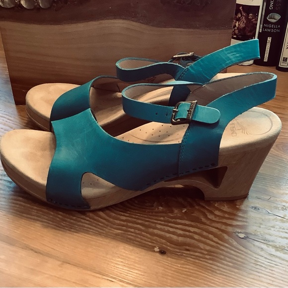 DANSKO WOOD TASHA HEEL SANDAL EU 42 - US 11 - Picture 2 of 6